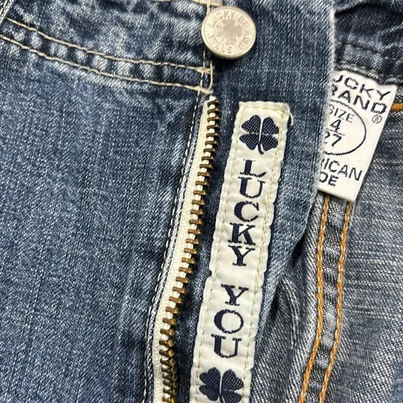 Lucky Brand Denim Maxi Skirt | Vintage Style | Size 4/27 | Side Slits - Picture 12 of 16